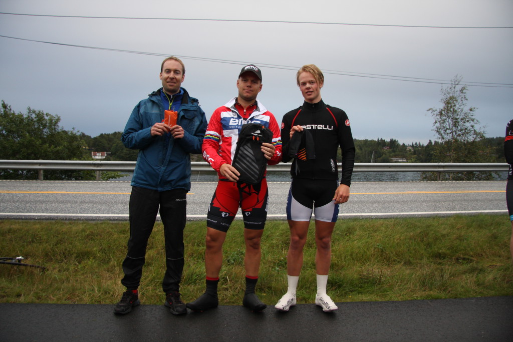 Ole Christian Myrmel (KCK), Torleif Kleppe (Grimstad SK) og Alexander Sterk-Hansen (KCK)